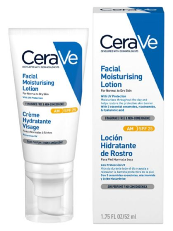 CeraVe AM Facial Moisturising Lotion SPF 25 52ml