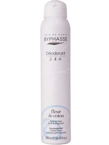 Byphasse Déodorant 24h fleur de coton – 200 ml